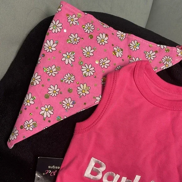 BNWT PARISIAN PET PINK BARKING DIVA COTTON OVER THE HEAD DOGGY TANK TOP … - Picture 2 of 9